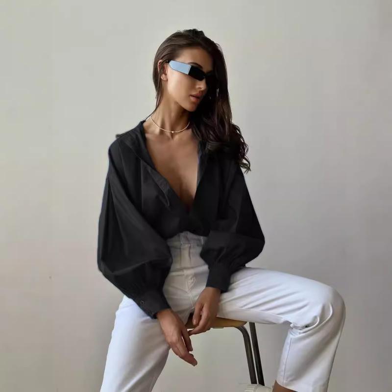 Tops & Shirts |  Womens Paige White Draped Cotton Shir Clothing Tops & Shirts