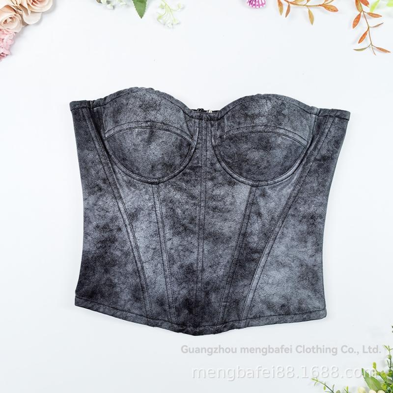 Tops & Shirts |  Womens Silver Corset Top Clothing silver