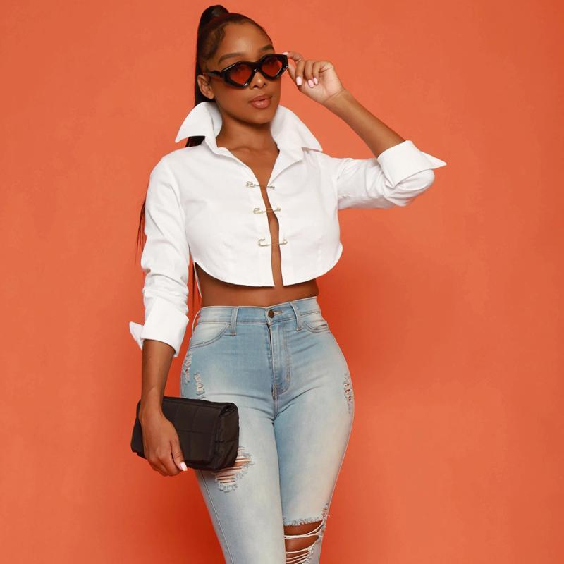 Tops & Shirts |  Womens Soraya Cropped Cut-Out Top Clothing Tops & Shirts