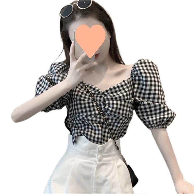 Tops & Shirts |  Womens White And Brown Gingham Top Clothing brown