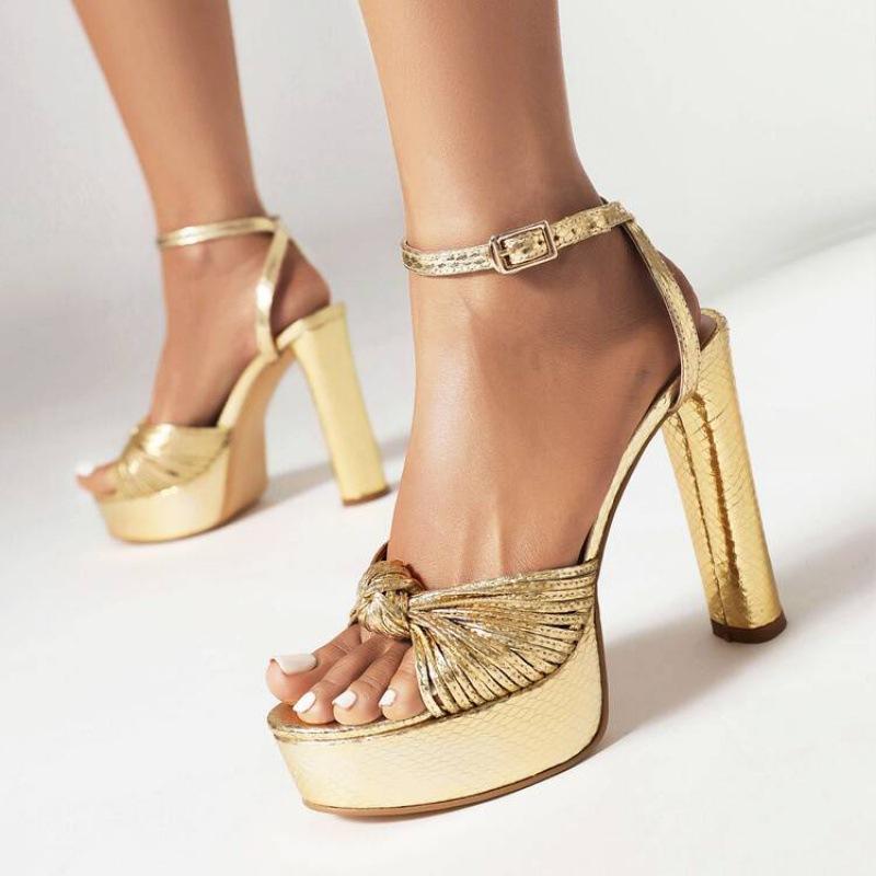 Shoes |  Womens Bianca Platform Sandals Accessories gold